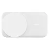Belkin UltraCharge 25W Qi2 2 vienā salokāms bezvadu uzlādes statīvs, balts (WIZ038KQWH)
