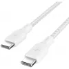 Belkin BOOST CHARGE USB 2.0 2m USB C kabelis, balts