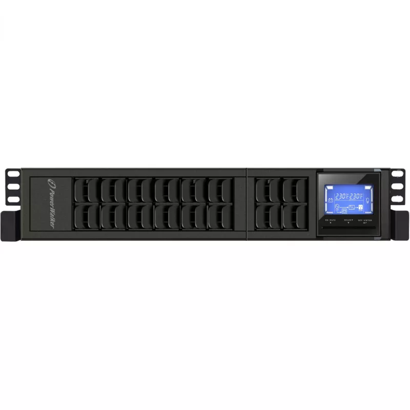 PowerWalker VFI 2000CRM LCD Double-conversion (Online) 2 kVA 1600 W 4 AC kontaktligzdas