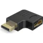 Goobay DisplayPort leņķa adapteris 90° pa labi melns (77131)