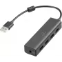 Renkforce RF-6382720 USB centrmezgls 4 portu USB-A USB 2.0 480 Mbit/s melns RF-USBH-110 (RF-6382720)