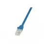 LogiLink CP2076U RJ45 tīkla kabelis, komutācijas kabelis CAT 6 U/UTP 5,00 m zils ar aizsardzību pret izraušanu 1 gab