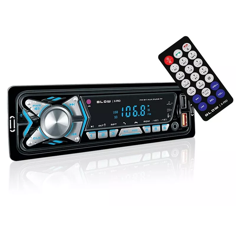BLOW X-PRO MP3/USB/micro USB/BLUETOOTH auto radio Melns