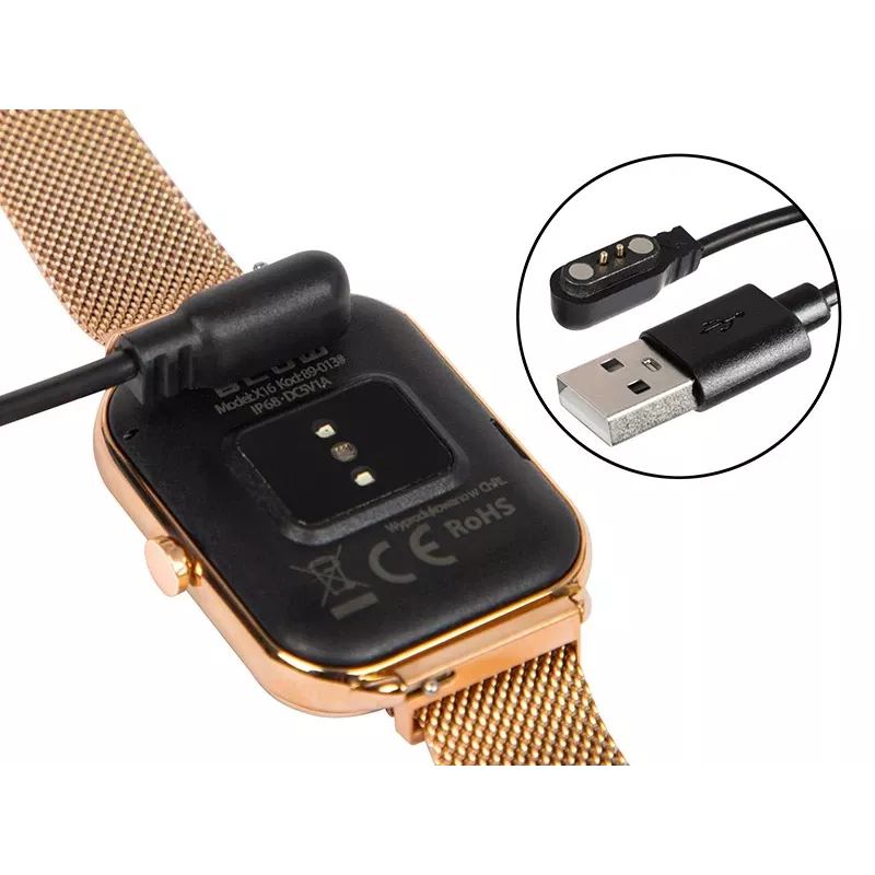 Smartwatch X16 Bluetooth rozā