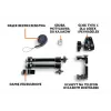 Smartphone mount deeper ITGAM0026 for kayak and boat — aluminium, adjustable angle, C-clamp up to 41 mm, phone spacing 65–95 mm