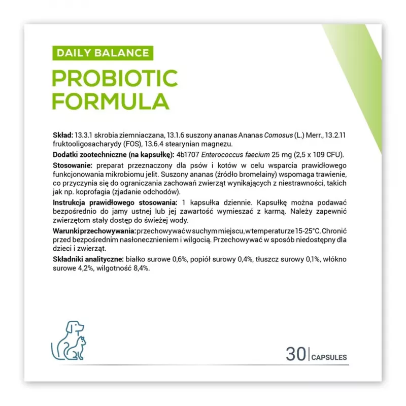 VETEXPERT Probiotic Formula — probiotika suņiem un kaķiem - 30 gab.