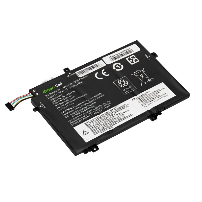Baterija zaļa Cell LE168 Lenovo ThinkPad L480 L490 L580 L590 L14 L15 Gen 1 Gen 2