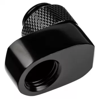 Armatūra Alphacool 17601 — misiņa datora dzesēšanas sistēmas armatūra, melna, 1 gab.