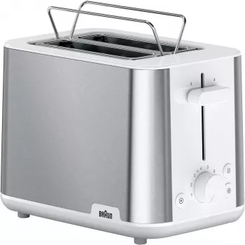 Braun HT 1510 8 2 šķēles 900 W nerūsējošais tērauds, balta