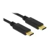 USB kabelis DeLOCK 83868 USB 2.0 4m USB C melns
