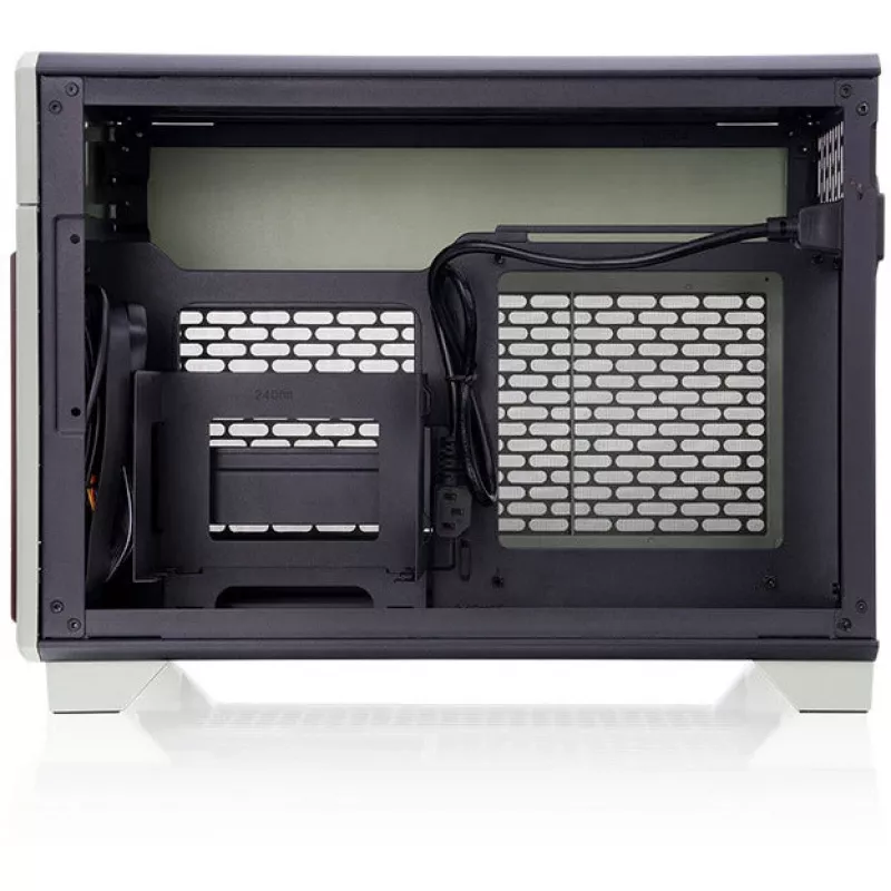 Mini korpuss THERMALTAKE TR100 WS Matcha zaļa kompakts dizains, mini-ITX/microATX atbalsts