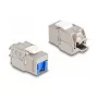 DeLOCK Keystone modulis RJ45 ligzda uz LSA Cat.6A bez instrumentiem ar zilu putekļu vāciņu