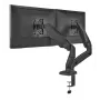 Monitora roka up up Ekonomiskais Interaktīvais Līdzsvara Divkāršais Monitora Roka Matēta Melna VESA 75x75/100x100