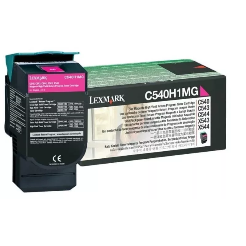Lexmark C540H1MG - tonera kārtridžs fuksīna krāsā - priekš C540, C543, C544, C546, X543, X544, X546, X548