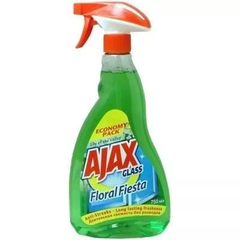 Stikla tīrītājs Ajax Floral Fiesta, šķidrs, ar uzgali, 500ml