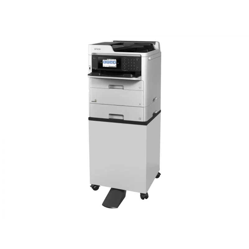 Printer cabinet stand Epson 7112285 — floor stand for Epson WorkForce Pro printers, Melns or balta