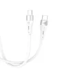 USB Type-C kabelis Tellur TLL155501 1 m, PD 60W, balts