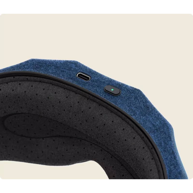 Therabody SleepMask masieris sejai, melns, zils