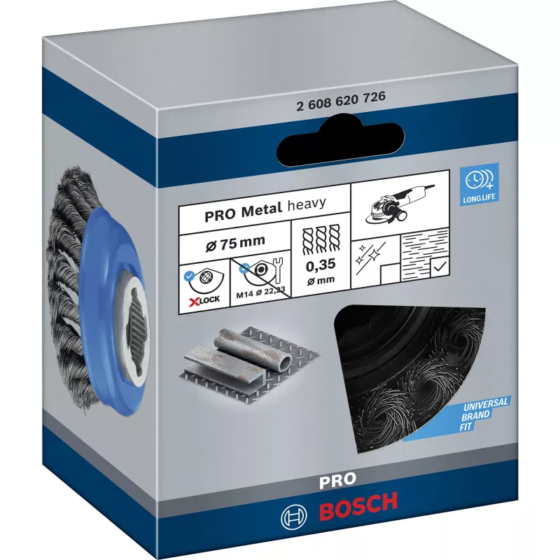 Bosch 2 608 620 726 leņķa slīpmašīnas piederums Kausa suka