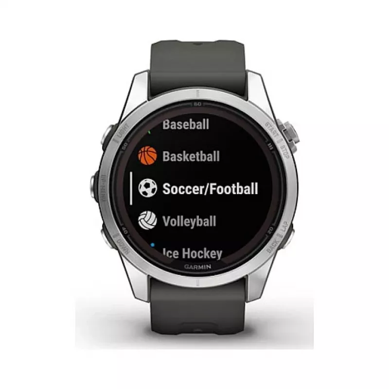 Garmin fēnix 7S Pro 3.05 cm (1.2) MIP 42 mm Digitāls 240 x 240 pikseļi Skārienjūtīgs Sudraba Wi-Fi GPS (satelīts)