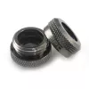 XSPC Savienotājs G1/4 uz 14mm Hardtube, melns hroms - 8 gab.