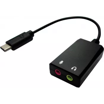 Value 12.99.3213 kabeļa adapteris USB Type C 2 x 3.5 melns (12.99.3213)