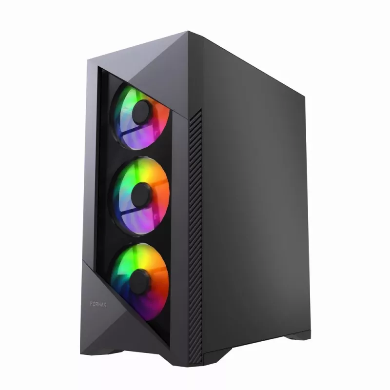 Gembird CCC-FC-900ARGB Gaming datora korpuss Fornax 900, ATX, melns