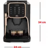 Okka Espresso Pro, pilnībā automātiska, melna/bronza, 1450 W