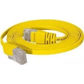 Tīkla vads Tecline 1m Cat.6 Dzeltens U/UTP