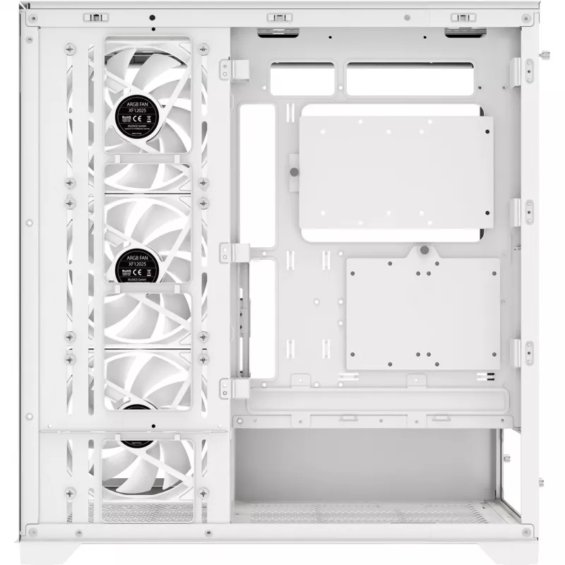 Korpuss | XILENCE | ATX/micro ATX/Mini-ITX | Balts | Midi Tower | PC | X818.W.ARGB