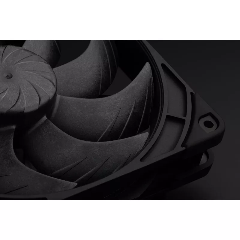 Noctua NF-A14x25 G2 PWM Sx2-PP chromax.Melns 140mm dubultā ventilatora komplekts