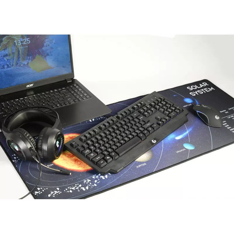Gembird MP-SOLARSYSTEM-XL-01 spēļu peles paliktnis īpaši liels\Kosmos\ 350 x 900