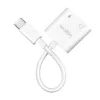 LogiLink USB-C Audio adapter USB-C/M to 2x USB-C/F 60W PD balta