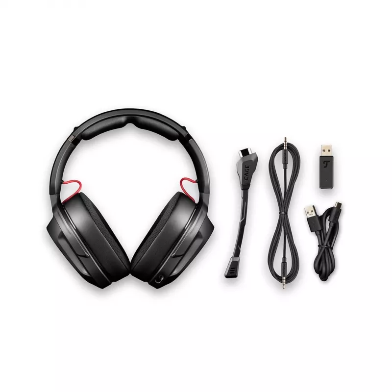 Teufel CAGE PRO Headset Wireless headband Gaming USB Type-C Bluetooth Melns