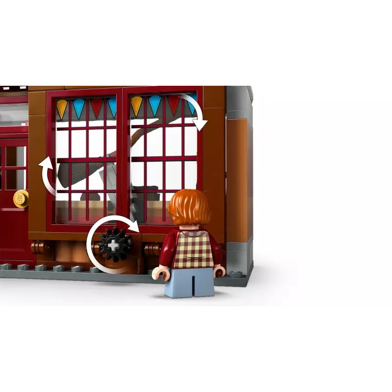 LEGO Harry Potter 76452 Quidditch Supplies Ice Cream Parlour mini‑būves komplekts, 795 detaļas, 6 minifigūras, vecumam 8+