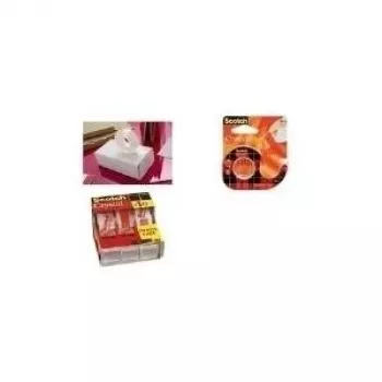 Līmlente 3M Scotch Crystal Clear 600 ar dozatoru, 19 mm x 30 m, caurspīdīga iepakojuma lente