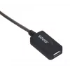 USB aktīvais porta pagarinātājs SAVIO CL-130 10 m USB 2.0 A vīrietis–sieviete, 5 V, melns