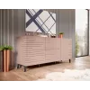 Kumode cama meble Cama Nova 155×40×72 cm, matēti rozā, MDF rāmis