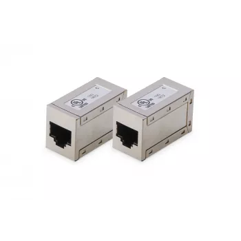 Digitus CAT 6 modulārie savienotāji ekranēti 2 gab. RJ-45 Zelta kontakti Sudraba