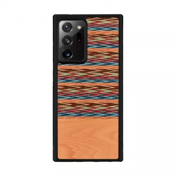 Viedtālruņa maciņš man and wood Galaxy Note 20 Ultra brūns rūtains melns