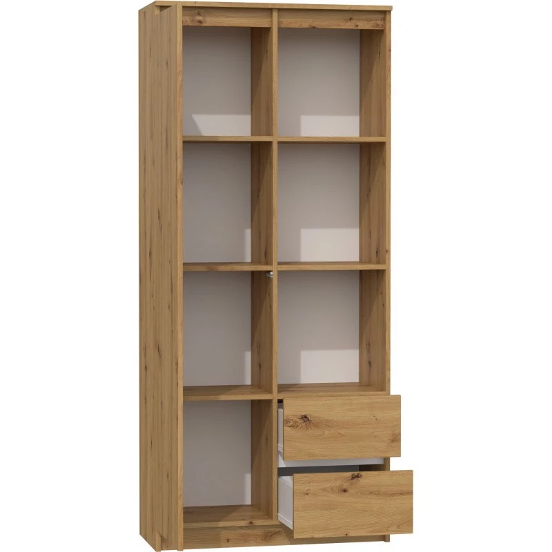 Topeshop RS-80 BILY ART biroja grāmatu skapis