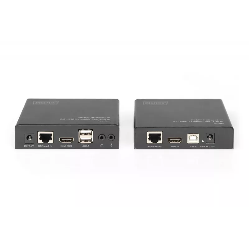 Digitus 4K HDMI HDBaseT™ 2.0 KVM paplašinātāja komplekts, 100 m