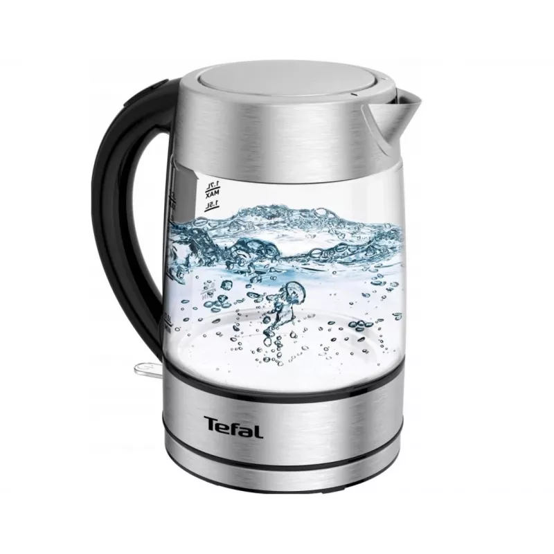 Tefal KI772D elektriskā tējkanna 1,7 l 2400 W Nerūsējošais tērauds, Caurspīdīga