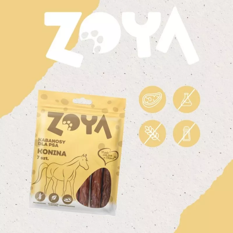 ZOYA Zirga gaļas desiņas - suņu našķis - 7 gab.