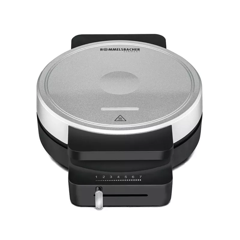 ROMMELSBACHER WA 850, 1 vafele(-s), Apaļa, Sirds (forma), Melns, Sudraba, 17,5 cm, Plastmasa, 850 W