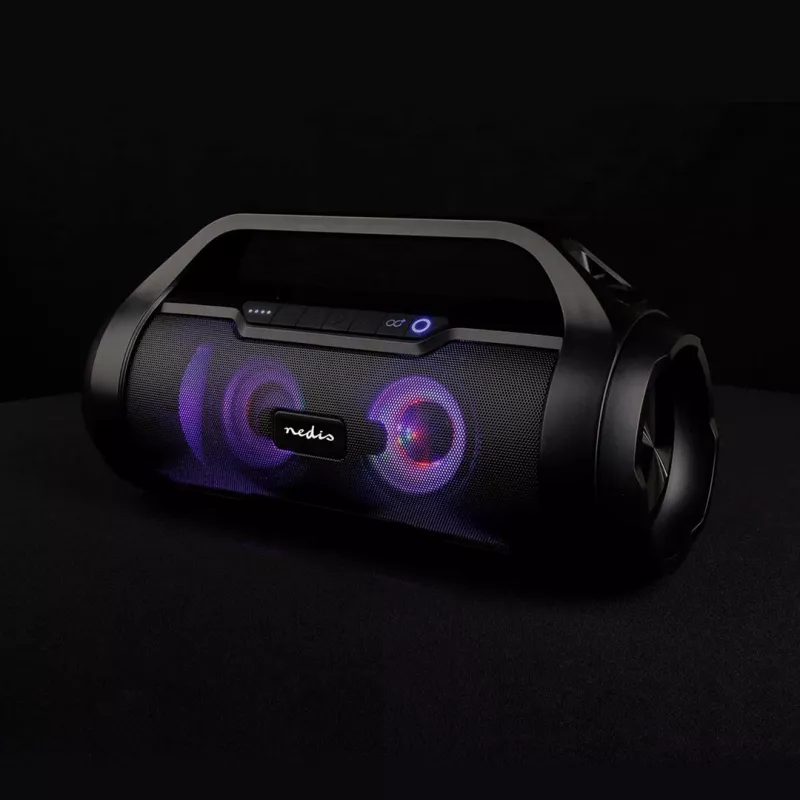 Nedis SPBB310BK pārnēsājams/ballīšu skaļrunis Stereo pārnēsājams skaļrunis Melns 36 W
