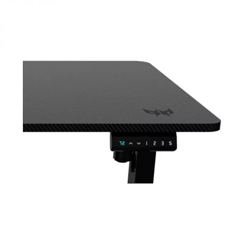 Spēļu galds Acer Predator NEXUS Melns — taisns galds, koka virsma 1500×680 mm, dzelzs rāmis, maiņstrāvas barošana