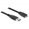 USB kabelis DeLOCK 85073 USB 3.2 Gen 1 1.5 m USB A Micro-USB B Melns