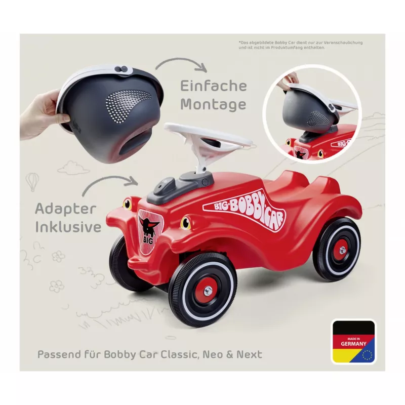 Bobby Car bagāžas grozs (pelēks/baltss)