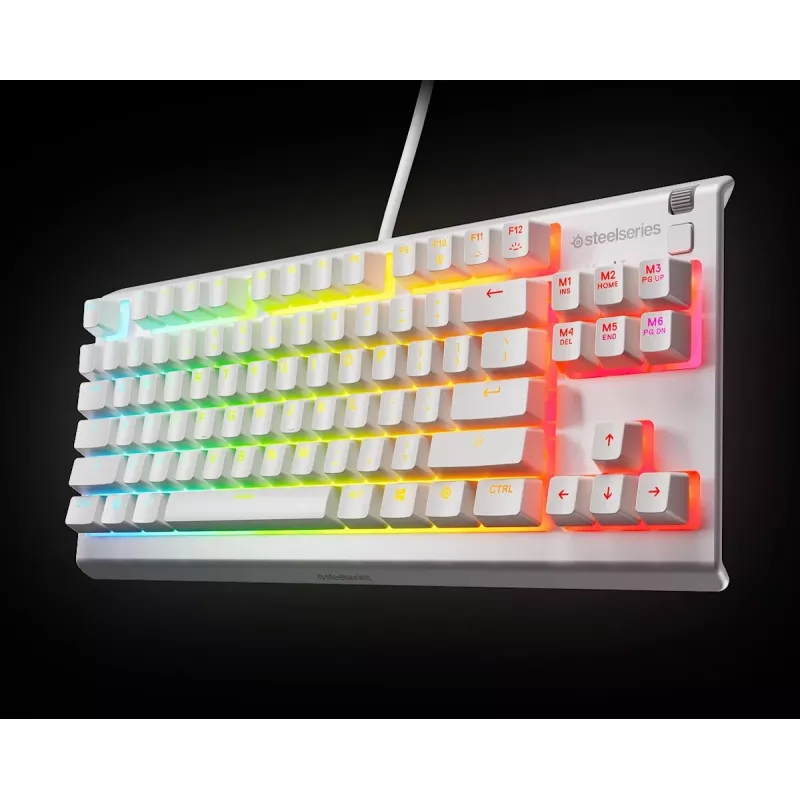 Klaviatūra SteelSeries Apex 3 TKL US, balta